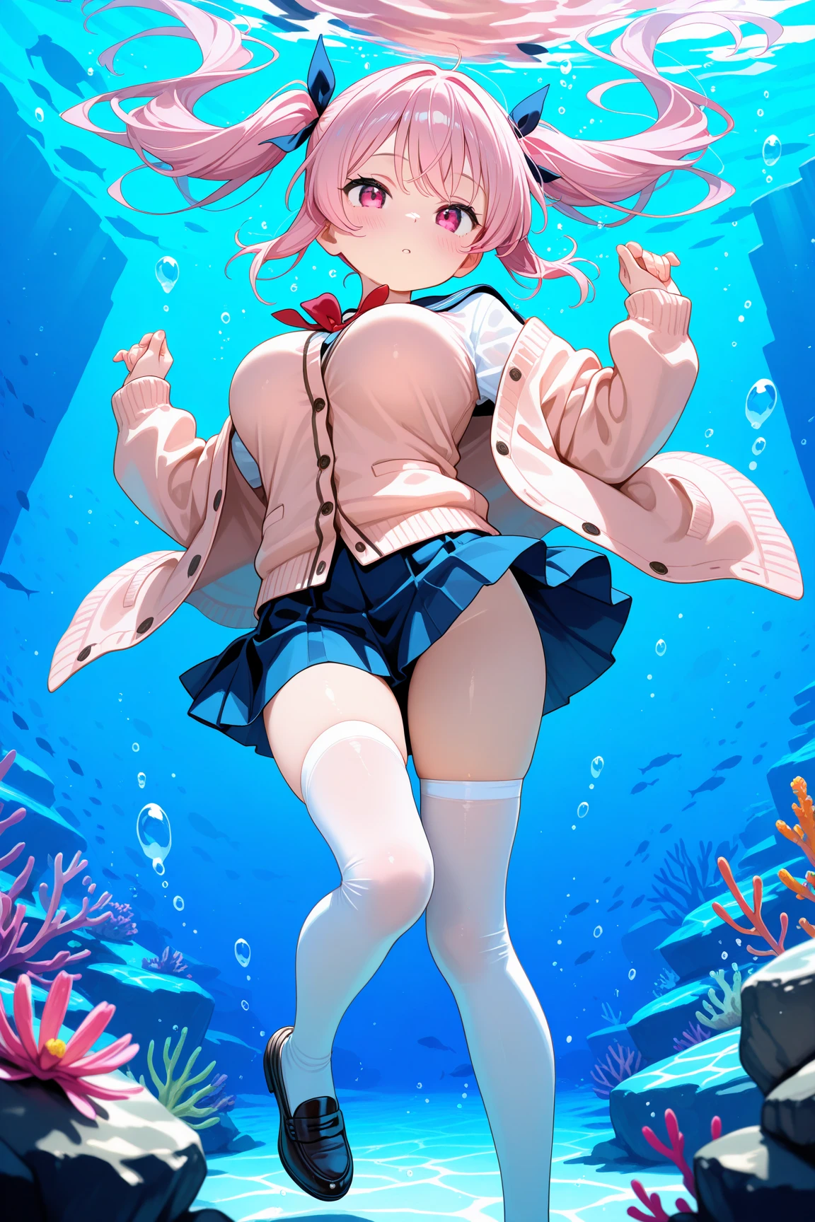 (The ultimate masterpiece), (Ultra HD), (Ultra-fine), High resolution, Ultimate beauty, High chroma, vivid,Girl,(pretty girl), Thighs, Embarrassed, Red hair,ショートBob，(Bob),Red Eyes ,Small breasts, Cute room，Leg spread,Belly button,From below,Lying in bed,Orgasm,Bobカット,Thick thighs
