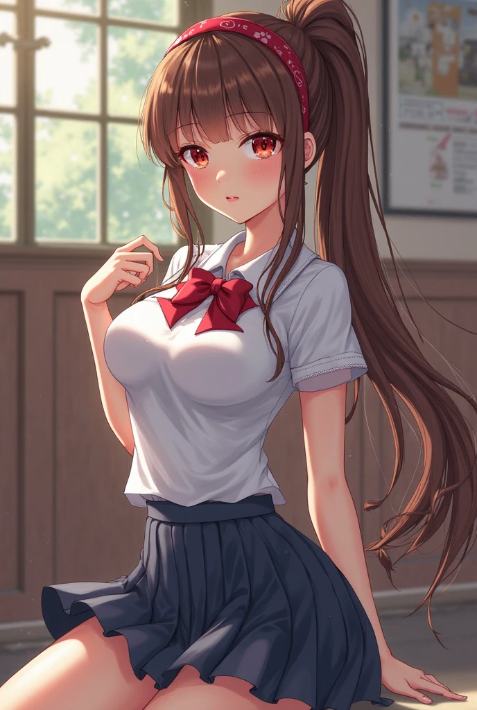high school girl、不用意にPoopをする、Brown stool coming out of the butt、Defecation,High school  naked from the waist down、High school  uniform on the upper body, Squat、sit、For viewers,、Defecation、Poop、(blush:0.8)、Exposed female genitalia、alley