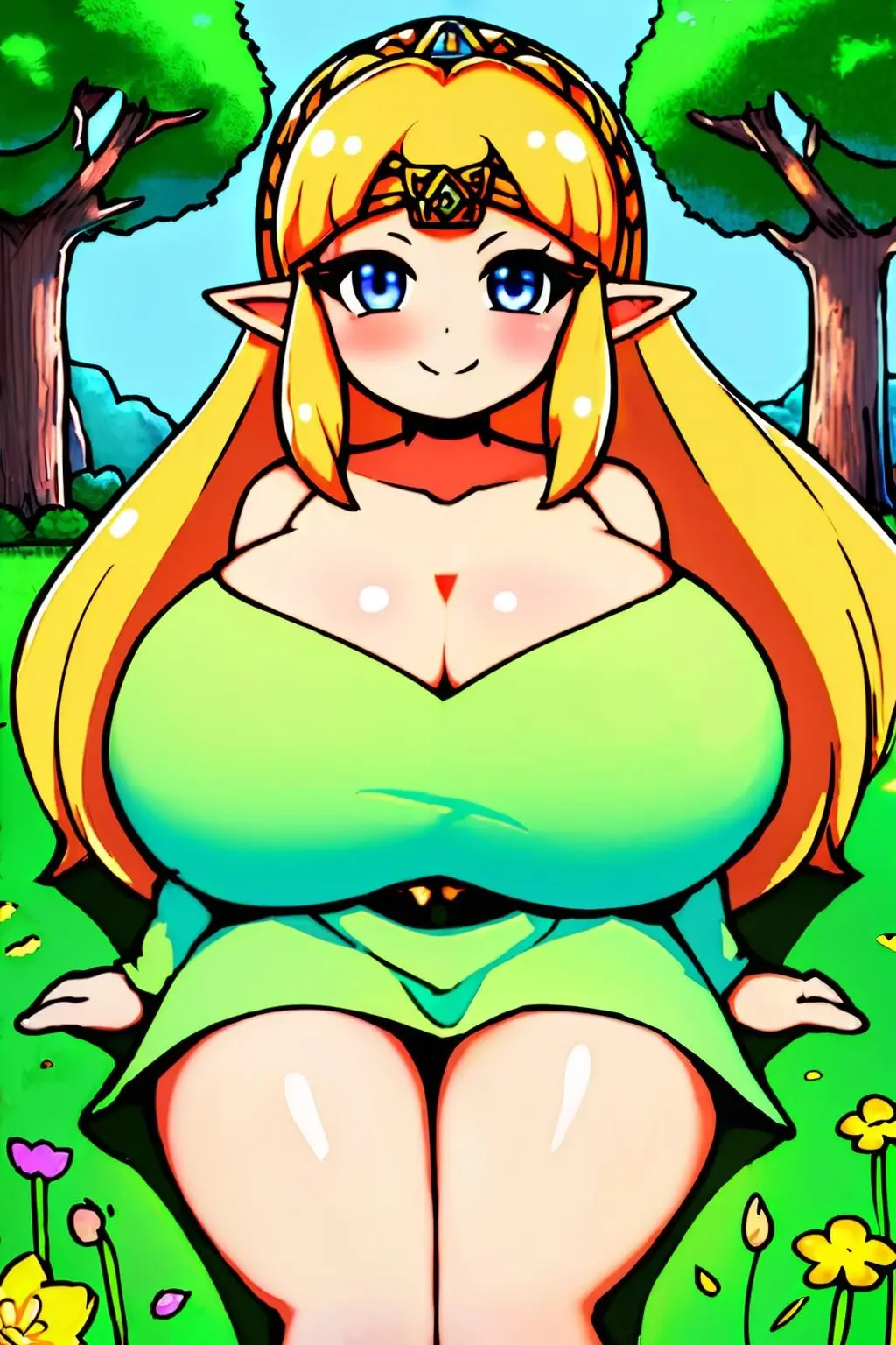 score_9, score_8_up, score_7_up, score_6_up, score_5_up, score_4_up, (source_anime), pokemon, 2girls, (( gardevoir, Tall stature, giantness, big breasts, Withered breasts, Sagging breasts, big Thighs, big ass)), Distant vision, ((lillie from pokemon, ???, Little ??? girl, sucking breast) age difference, giant size difference, field, Horizon, forest, sunny day, sucking breast, forced, rape, raping