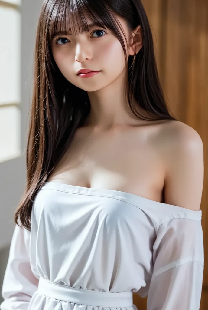 One person, High resolution, Long Hair, chest, Open your mouth, tears, 