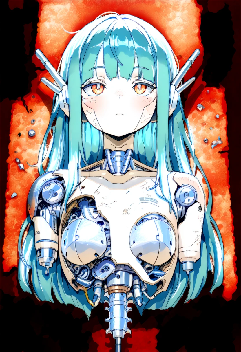 ((((masterpiece, 32k, expensive quality, very_expensive_solve, big_file size, Full Color)))), ((Browsing Caution)), (((Hatsune Miku VOCALOID))), (Twin tails), ((Long Hair)), ((Grey Skin:1.4)), (metallic Silver Hair), ((Full nudity)), upper body, (Restraining the limbs with the arms outstretched), Captured by the machine, ((Mechanical Tentacles entwine around the body)), the body is part of the machine, Fear and Despair, Close your eyes, The body surface is dyed with a silvery film, Silvery skin, Silver Hair,Suppressed, (The machine takes the girl), The lower body is assimilated with the machine, 究極の肉body美, ((Inside the Devil Gundam cockpit)), (body glowing silvery), (Highly detailed skin), expensive solve, expensive quality,液body金属の少女,(body_Unity), Tentacles