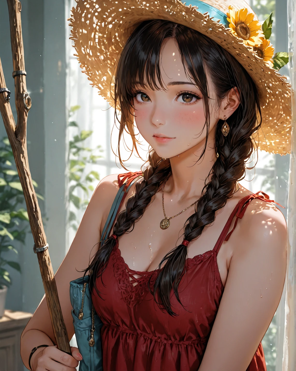 a nude woman, at the park, sunny day, RAW, UHD, 8K, (closeup:1.1), head, highly detailed face, stunning eyes
