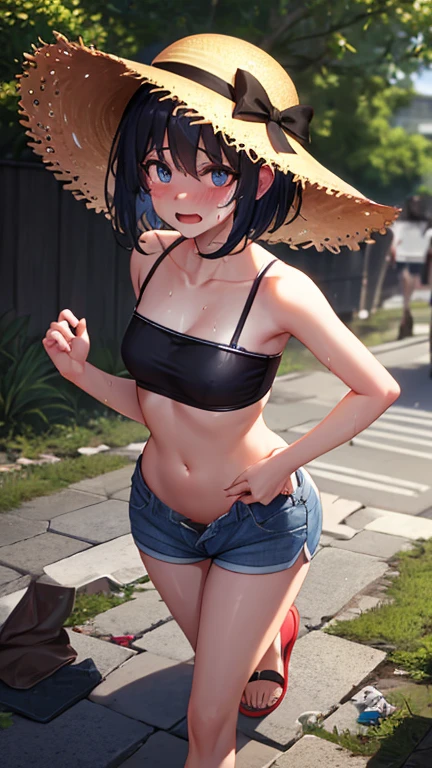 Only wearing a bikini