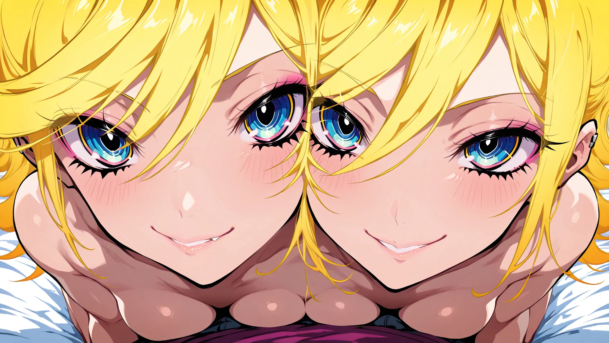 Masterpiece, best quality, very detailed, Ultra high resolution, (photorealistic:1.4), raw photos, (realistic:0.2), 1 girl, alone, short hair,,8k hdr, 1 girl,blue hair, yellow eyes, shy ,sweat,steam,wet,wet, medium-large breast, bright eyes, , medium-small breasts,,(Mesh series) ,,have sex,Vaginal sex, library