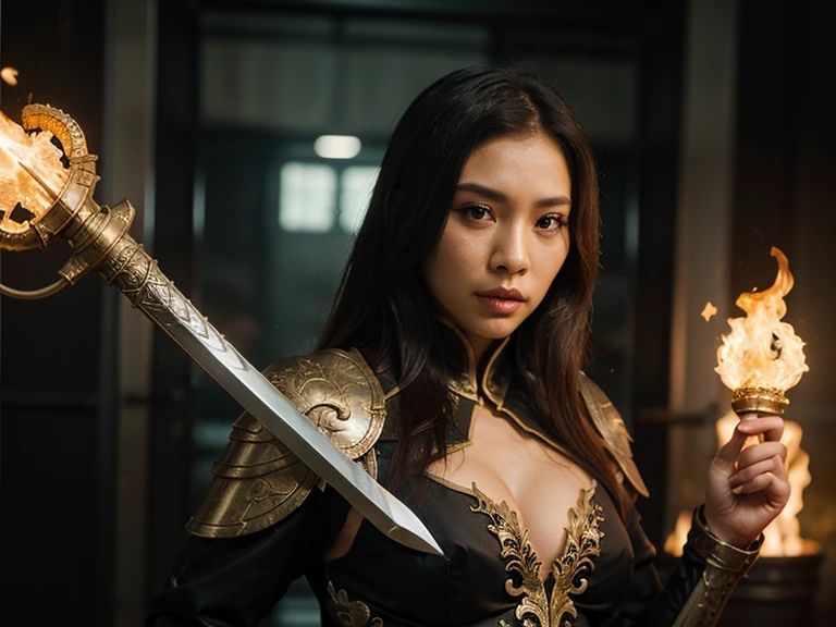 Sword in hand