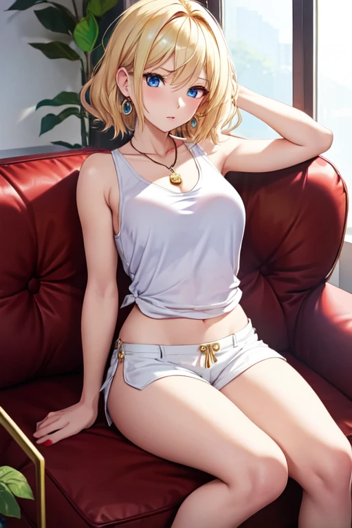 a blond、blue eyess、light skinned、Nordic face、full body Esbian、、It's wet、Bewitching、Spread your legs apart、See-through、See-through、 are see-through 、、kawaii、Panties are slipping、Underwear is taken off.、expressioness、realisitic、teens girl、Beautiful skin、Western face、Beautiful face、styles、Face of Sweden、Bedroom