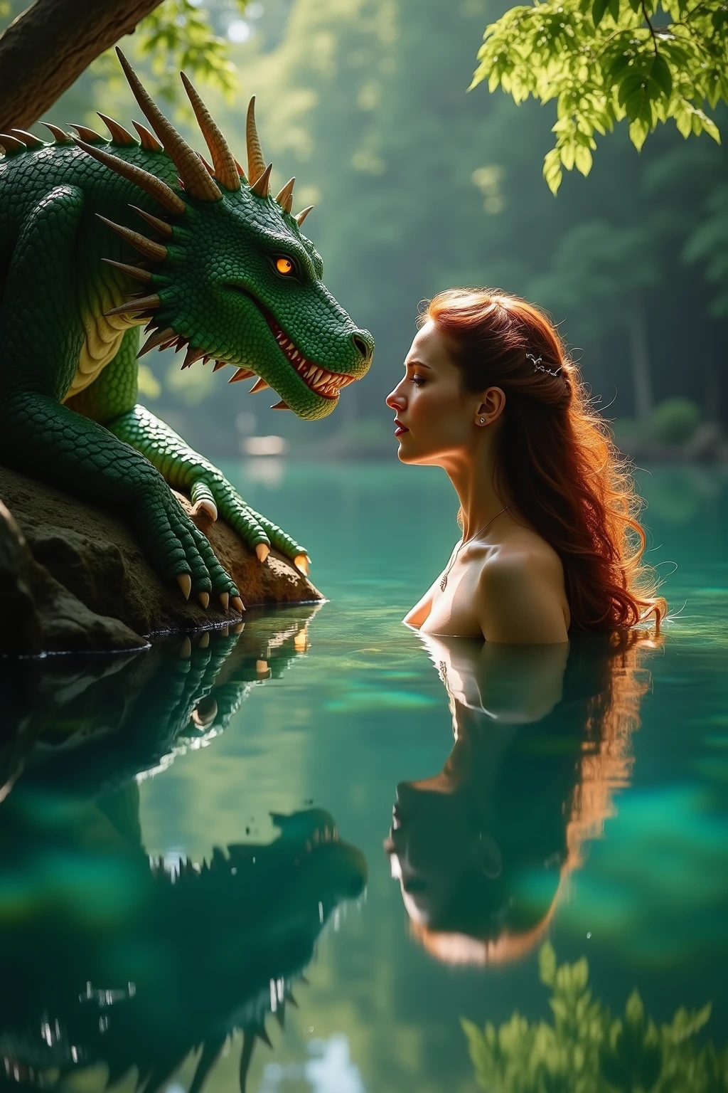 Make an anime dinosaur girl mating