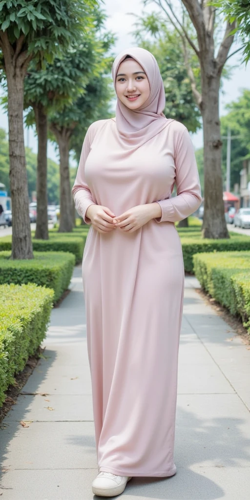 56 Years Old, Beautiful Hijab Indonesian Mature woman, Naked, Bbw, Natural Mature Big Tits, full body.