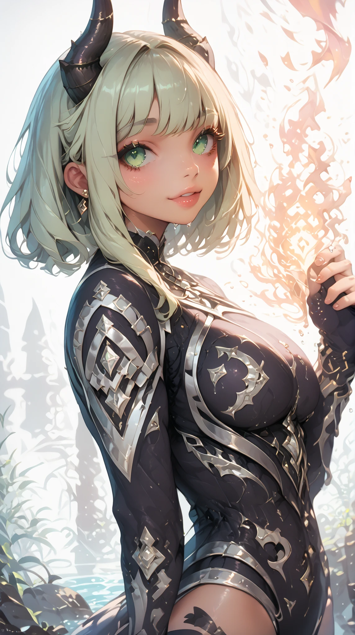 Female goddess quetzalcoatl, serious and sexy face, has a face of supernatural beauty, ((short white hair,white hair:1.3)), ((as well as Pink eyes)), (perfect anatomy) , (perfect eyes) Ihre Figur ist äußerst Lush, huge breasts, heavy breasts, Fitness hip,aztec armor, the breasts covered,Tear in the abdominal muscle,large abdominal muscle,white hair,(((dark black skin:1.3,dark brown skin))), woman,1Female,((milf,Mamma,tires,tires woman,45 years old, Female,adult)), (big boobs:1.5),sagging breasts,colored inner hair,((Pink_eyes:1.3))),complicated eyes,beautiful detailed eyes,symmetrical eyes,((((shiny skin:1.5,light skin: 1.5,Skin tanned,shiny skin,very shiny skin,shiny body,glowing skin)))),(Spider Belly,slender waist,wide hips,Baby-Body,pumped up legs,thick thighs),(((detailed face))),((strong body)), (lovable,slutty,sensual,seductive look,seductive,((erotic)),opulent,Lush,longing,((Not suitable for work)), ((Glasses:1.2)),queen,goddess,The fantasy,Provocative clothing,Show skin,(göttliche aztec armor:1.5,Femalee aztec armor:1.3),(Aztec style:1.5), bare belly, bare shoulders, Gold Bracelets,Detailed outfit,Decollete,Green Theme,red theme,golden theme,white theme,(((complicated outfit,complicated clothes))), (dynamic pose:1.0),arrogant face, arrogant smile, ,(centered,Adjust to dimensions,Rule of thirds), ((snowy pine forest)),winter,landscape:1.25,((complicated landscape)),((snow forest background)),Christmas tree, (Shiny winter decoration),highres,keen focus,(ultra detailed,extremely detail),(photorealistic artwork:1.37),(extremely detail CG unity 8k wallpaper),(((bright colors,lively topic))),(complicated),(​masterpiece),(best quality),