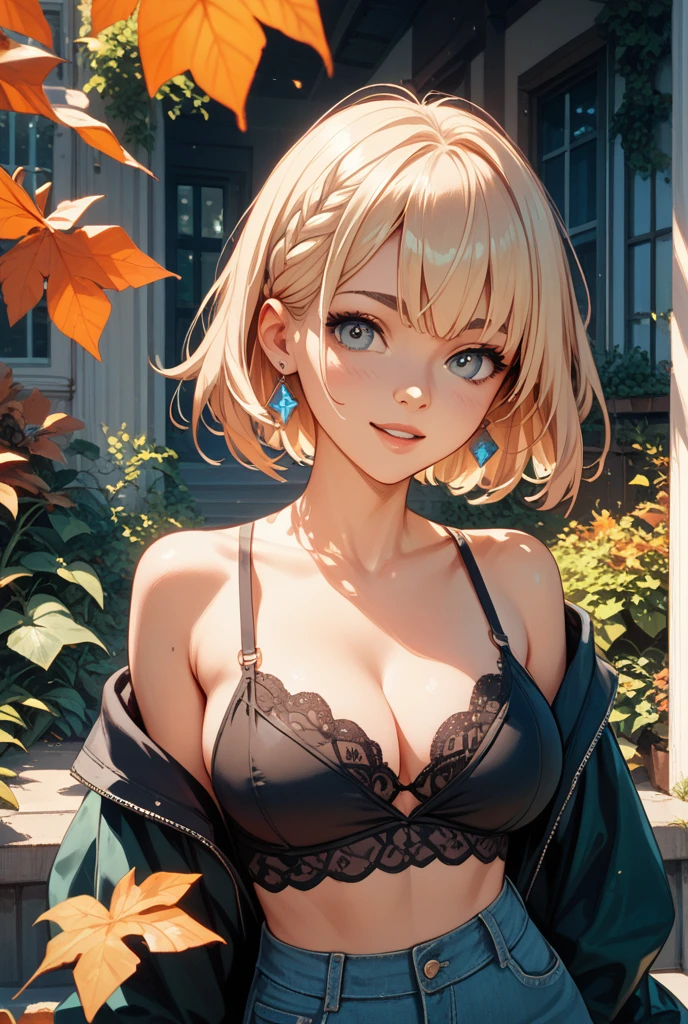 (masterpiece), (high quality), (8k resolution), (RAW photo), (best quality), (masterpiece:1.5), (realistic:1.5), ((photo realistic)), vibrant details, hyper realistic,1girl, (cute:1.2), beautiful, high-quality and detailed face, perfect face, rosy cheeks, detailed eyes, colorful eyes,(watery eyes), slim body, looking at viewer, closed mouth, real human skin, shiny skin, mid breasts, sitting, bed, loose lingerie, sexy pose, sexy, alluring, sexy posture, small hip, nsfw, (blonde hair, boho bob, short hair)