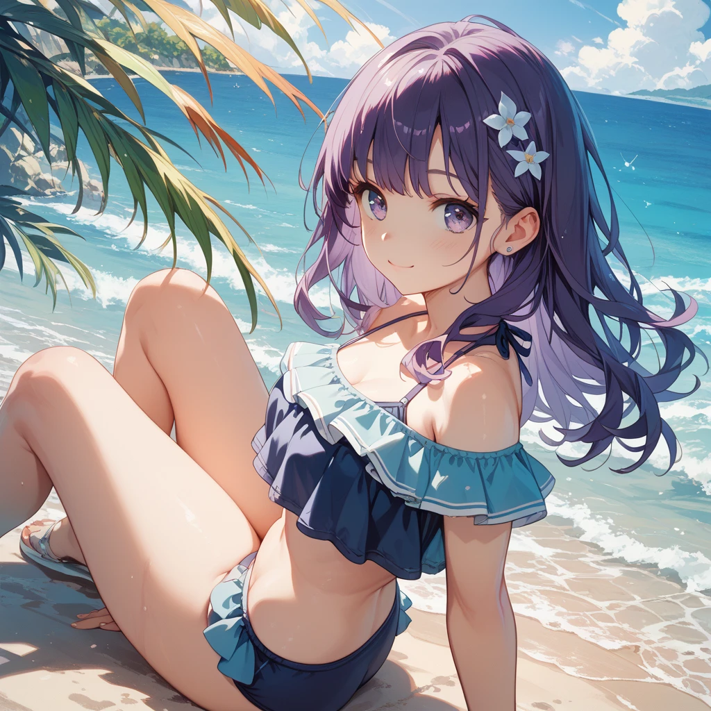 The bikini、shortpants、Yumekawa 、Cute as a dream、a pale、Moya、(​masterpiece、top-quality、top-quality、watercolor paiting(Curly)、The upper part of the body、Changing clothes、patterns、BREAK、(Twin-tailed iridescent hair:1.2)、​​clouds、colourfull、Spread throughout、kawaii、pastels、sweets、Loose fluffy、swim wears、middlebreasts、plein air、Beach、Mid summer、Palm trees