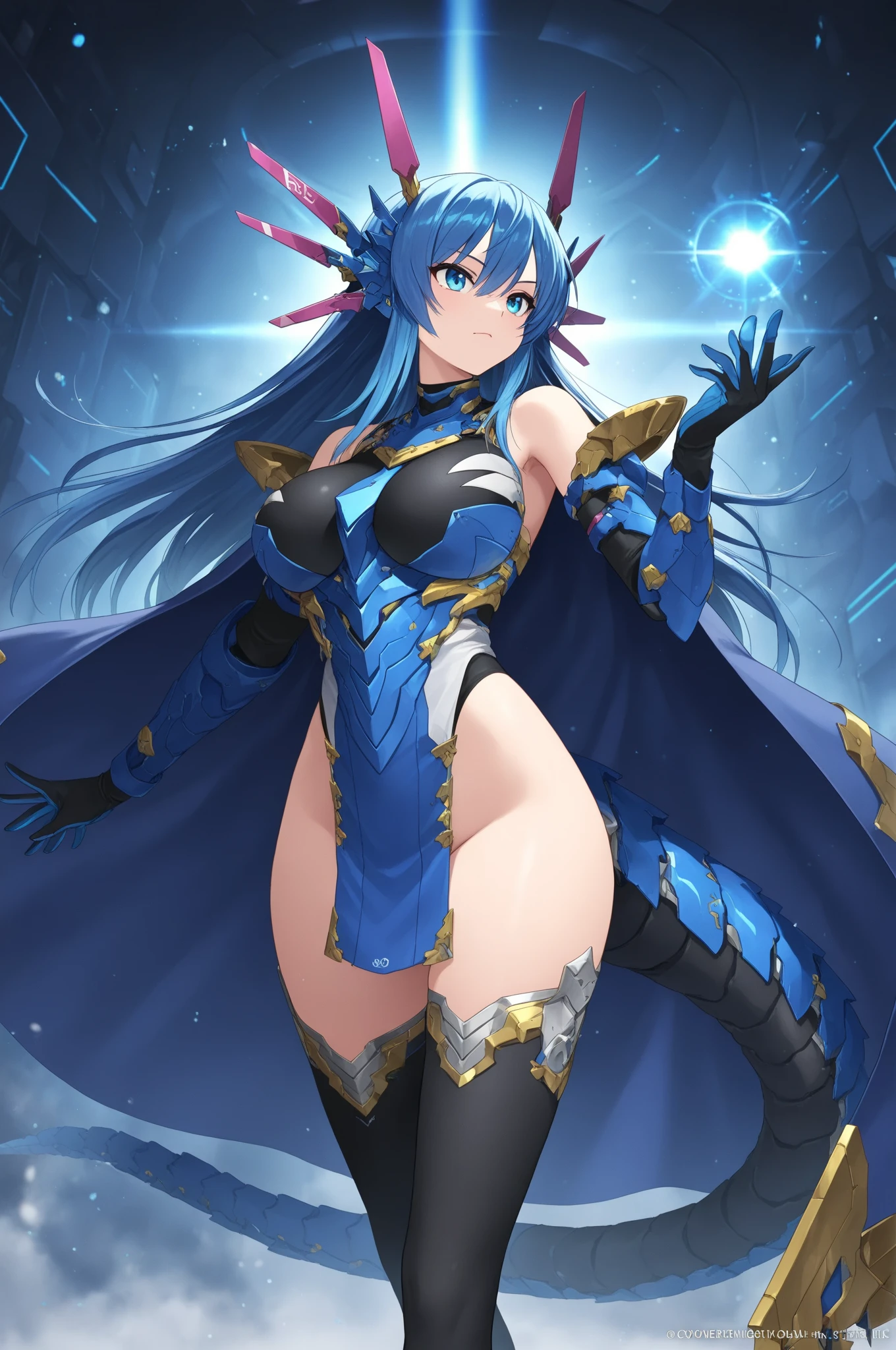 (best quality,masterpiece:1.2),intricate details,beautiful detailed eyes,beautiful detailed lips,extremely detailed eyes and face,longeyelashes,super curvy,comic style,vibrant colors,standing,innocent, full body, standing, smile,, holy magicalgirl, open mouth fang, holy haura, halo, smile, joyfull, paladin, sword holding, full body , boots, standing,cute,breast, curvy, female,fantasy goddess,there is a cartoon picture of a woman with a very large breast, glowing angelic being, glowing holy aura, inspired by Luma Rouge, the non-binary deity of spring, ethereal rainbow nimbus, the butterfly goddess of fire, inspired by Marie Angel, glowing aura around her, astral fairy, as the goddess of the sun, “uwu the prismatic person, big breast, happy, beautiful eyes, , full body, walking, long robe, long dress, ,priestess ,holy, smile, god rays, ray tracing, sparkle, cinematic lighting, UHD, retina, masterpiece, ccurate, anatomically correct, textured skin, super detail, high details, high quality, award winning, best quality, highres, 1080P, HD, 4K, thunder aura, light aura,full body suit