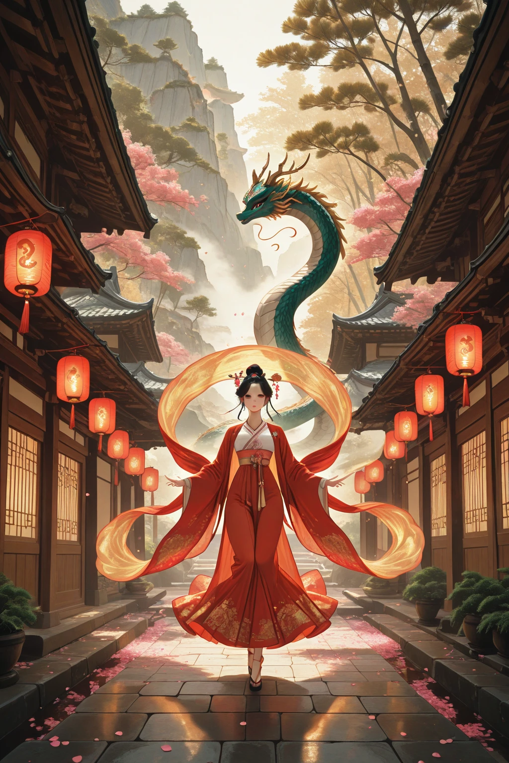 a dragon, Hanfu
