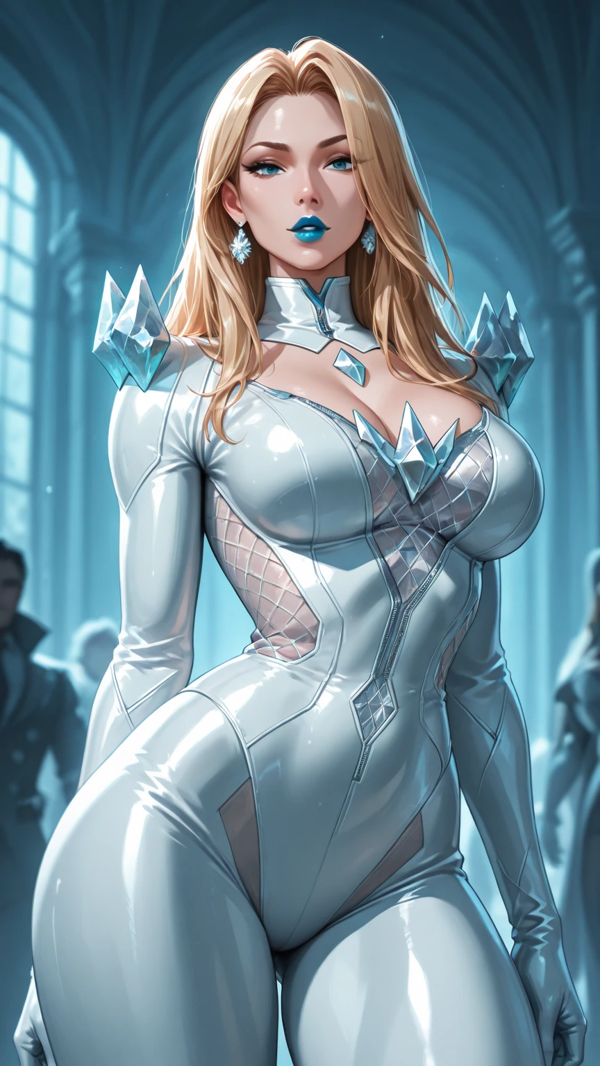 Emma Frost X-Men character, super sexy, realistic version, Full HD, 8K, best definition,