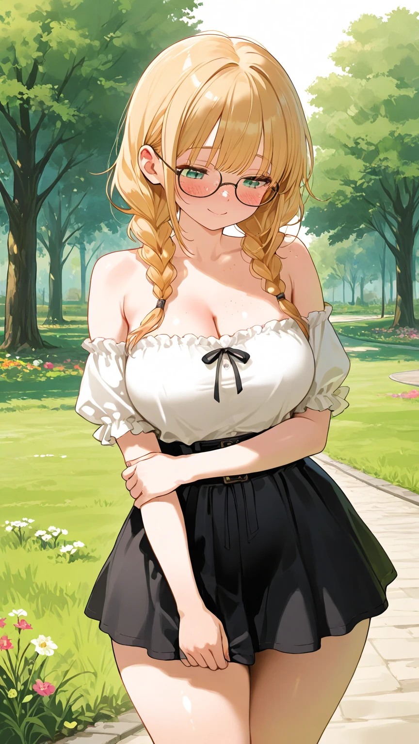 (masterpiece,best quality:1.5),<lora:NeetCat8:1>,
dual persona pocky kiss,blush,
white dress,black dress,
red-framed eyewear,no eyewear,
forest,