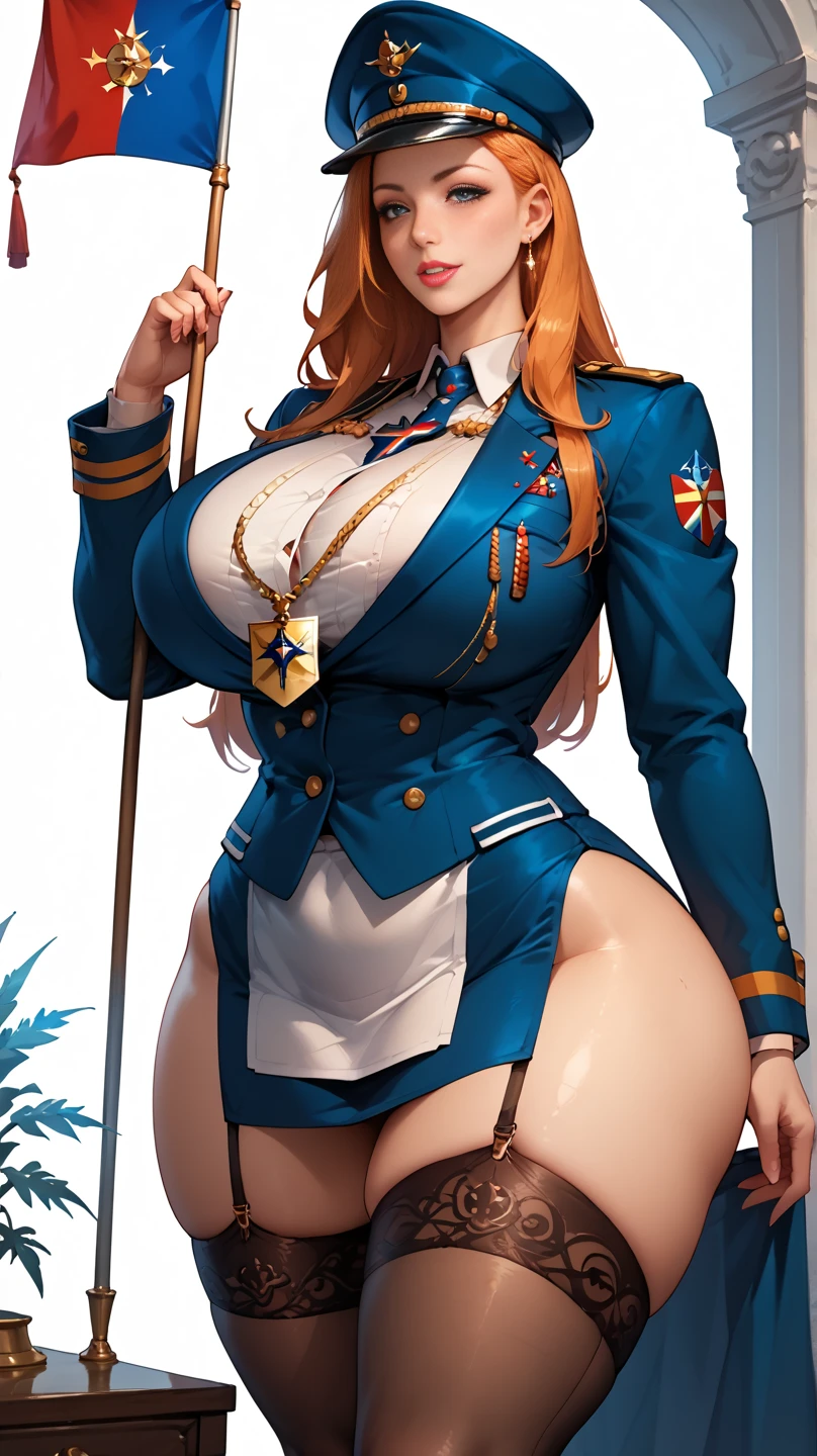 (porn image:1.2),(ultra detailed skin),(curvy),petite,beautiful breasts,large breasts,pale skin,pointy breasts,erect nipples,(fantasy art,Highest image quality,Hyperrealist portrait,(8k),ultra-realistic,best quality, high quality, high definition, high quality texture,high detail,beautiful detailed,fine detailed,extremely detailed cg,detailed texture,a realistic representation of the face,masterpiece,Sense of presence,Dynamic,bold),(ponytail),(thin hair),(soft hair),(straight hair:1.5),Swept long bangs,extra light coppery amber hair,hair over one eye,(clothed:1.5),(leather boots,(armor),(embroidered sailor uniform,see through)),castle