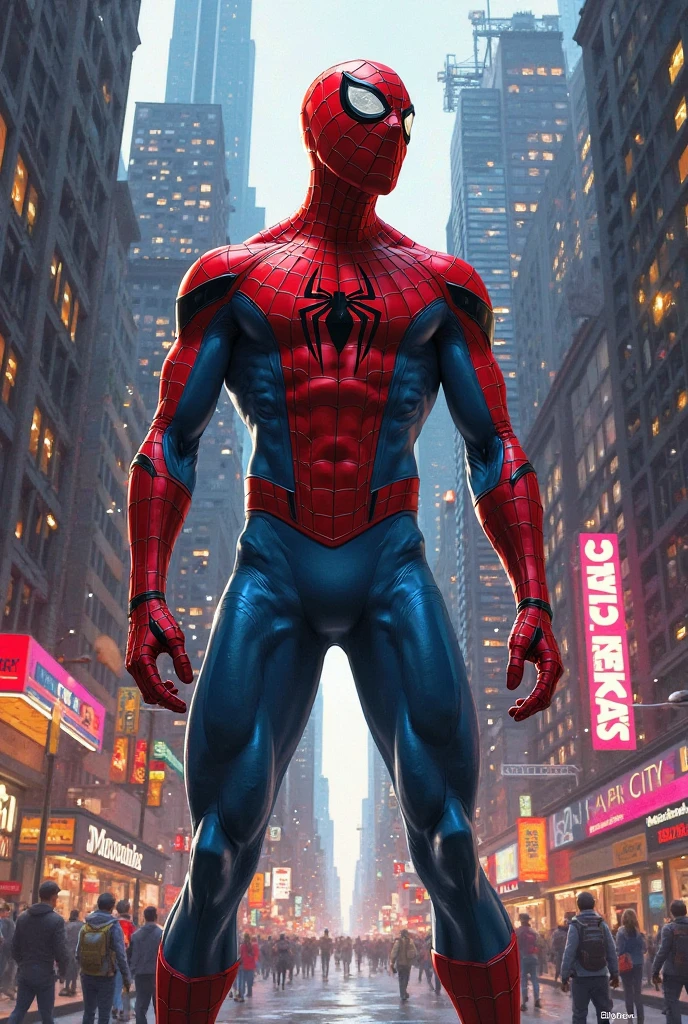 Spider-Man must be without a mask, damn HE IS WITHOUT A MASK, HE HAS PETER PARKER&#39;S FACE , make him release web, with comic line and without mask 