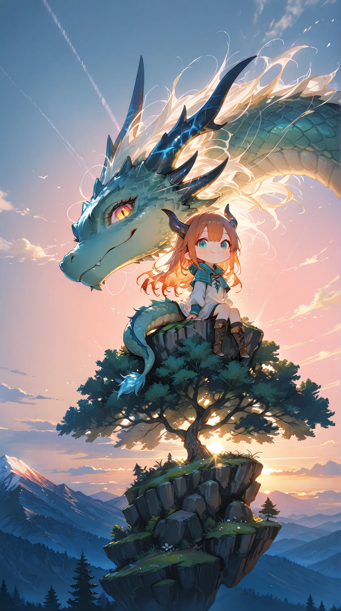 ((8K Ultra HD quality)) Girl riding on the back of a dragon 3D square,((masterpiece))), (((best quality))), ((ultra-detailed)), ((highly detailed CG illustration)))), ((extremely delicate and beautiful face)),(masked ), cinematic light, absurd clothes,1 young girl,( (character sheet)), concept art, ((full height)), (masterpiece:1.2), (best quality:1.3), (single background, white background: 1.3),( CHARACTERS OF THE POST-APOCALYPTIC WASTELAND WORLD)))), (( Characters WANDERERS RAIDERS)), (( MAD MAX concepts))))), (( beautiful face)), (( quality face)), ( beautiful anime eyes of the characters))) , ( high-quality anime eyes of the characters), (((quality anime pupils)), ((beautiful anime pupils)), (( beautiful shape of anime eyes)) , (( beautiful shape of anime pupils)), (( all faces with anime eyes)), ( simple anime eyes of the characters))), (very erotic pose), bright hair, ((SMILE)))) , ( the universe of the post-apocalyptic world) ,((excited face)))), ((comic)), (((A girl flies riding a dragon))), ((((A dragon is three times larger than a girl))))