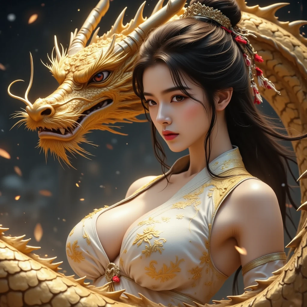 (masutepiece:1.2), ultra-detailliert, 超A high resolution, (Realistic, photo Realistic:1.37), high-definition RAW color photography, professional photograpy, extremely delicate and beautiful, Extremely detailed, finely detail, Huge file size, Extremely detailed beautiful girl, Extremely detailed face, Extremely detailed eyes, Extremely detailed skin, Extremely detailed nose, Extremely detailed mouth, Perfect Anatomy, Highly detailed background, Shiny skin, (a famous actress of Japan:1.2), (gals:1.3), flat chest, (Luxurious kimono with little fabric), (flat chest), Dynamic Pose, Cinematic lighting, (shenron_Real, loimu:1.5), (mid-riff peak)