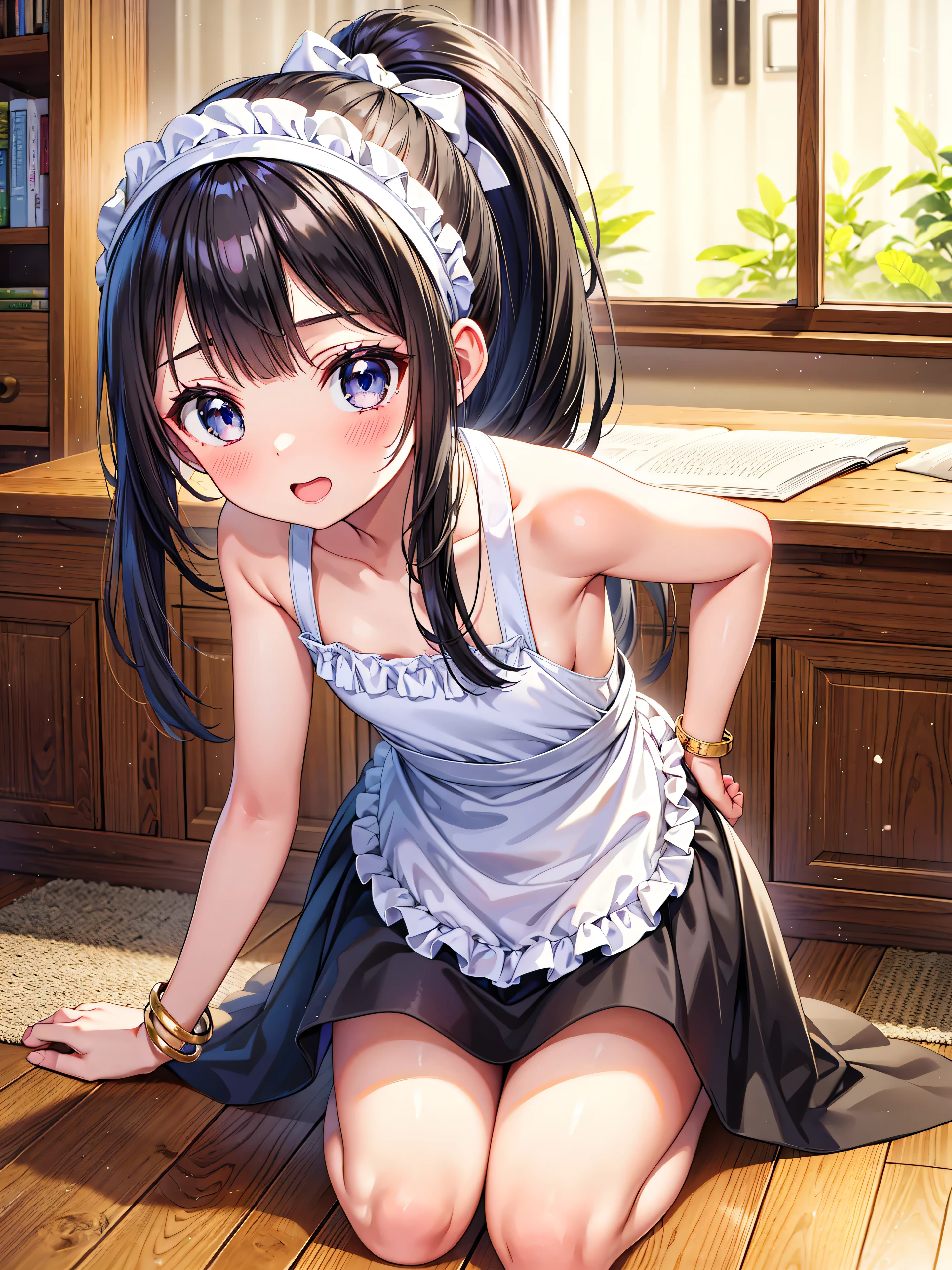 1boy, tidy, futanari, Vulgar underwear, fuck sign, fuck gesture, middle finger, vulgar gesture, sexual gesture, sexual appeal, tattoo, lewd crest, Bulge between the legs, tiny girl, young girl, mesugaki, mesugaki smile, white dress, neat, black hair, long hair, Flat chest, big buttocks, thick thighs, Teasing, naughty looks, heart eyes, Vulgar underwear, fellatio gesture, fuck sign, fuck gesture, middle finger, vulgar gesture, sexual gesture, sexual appeal, He points to his own crotch, tattoo, lewd crest, tidy, Focus on the girl, glossy skin, oily skin, Gravure, pinup, junior idols, Sound, Clothing, vigorous, Dating, Masterpiece:2, Top Quality, high Quality, Very Detailed, ultra High Resolution, super High Resolution, Beautiful Detail, Dynamic angles, perfect lighting, 8k, Animation Style, cartoon style, game cg,