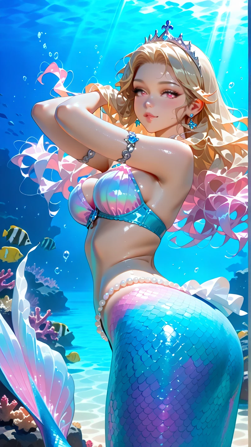 highest quality,fantasy,mermaid,beautiful decoration,high detail
