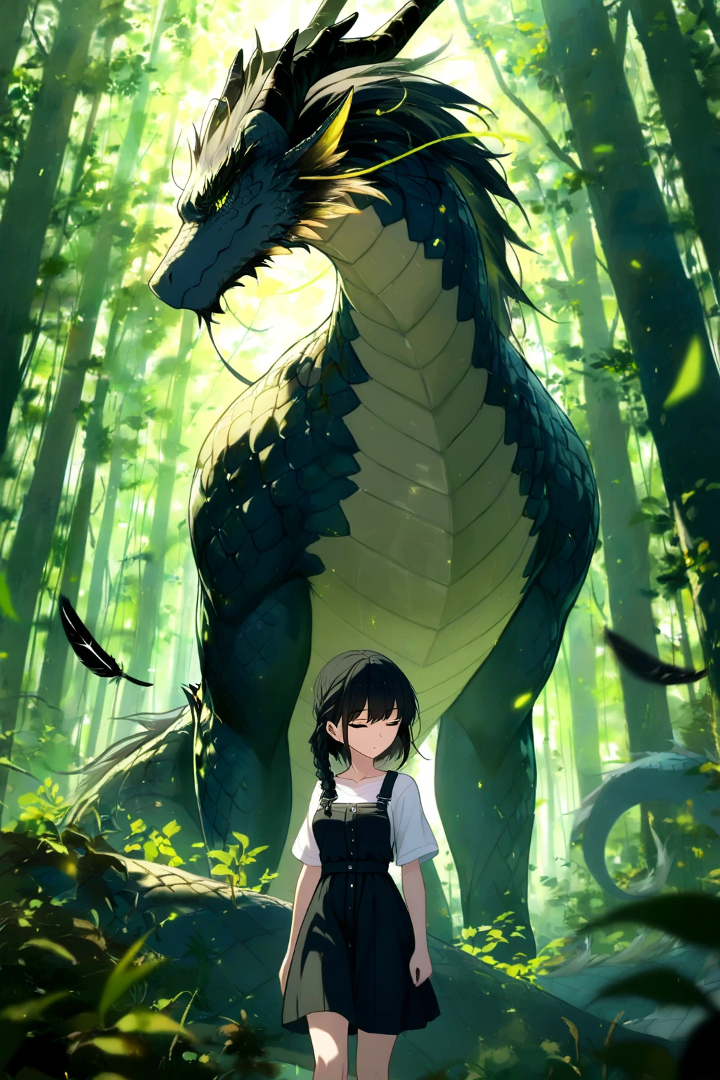 tmasterpiece,Best quality at best,Dense jungle,Rough and damp trees,Huge thick vine,weeds,florals,water puddles,marshes,((5-year-old child adventurer standing in front of a huge man-eating flower)),(((Piranha))),adventurer clothing,brutal,bloodthirsty,attacking,bloods,heavy bleeding,super-fine,Works of masters,high qulity,8K分辨率,depth of fields,电影灯光,Epic shooting