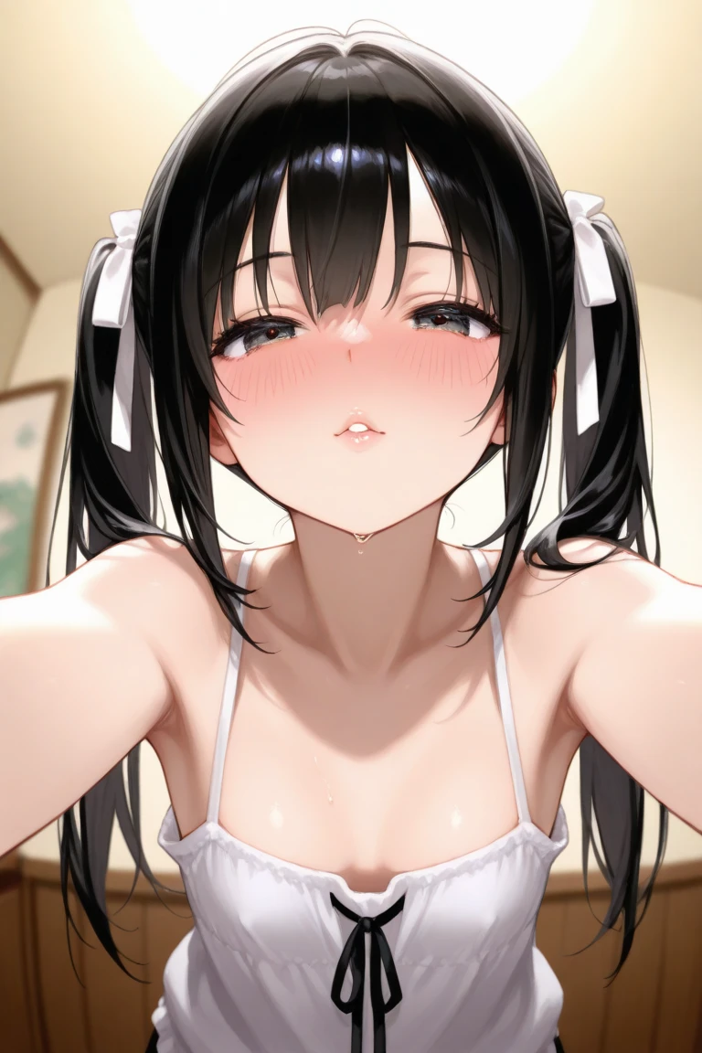 Absurd、High resolution、(masterpiece)、Highest quality、(Perfect Anatomy)、Very detailed, Anime illustration,
Natsume, in addition, Black Hair, Yellow Eyes, Big Breasts, Long Hair、
View your viewers,
(Written boundary depth)、ボケ Written boundary depth, (Browsing Caution),
Cleavage, smile, blush, Completely naked、Nipples、
kitchen、
(throw, From above, Upward glance),
concentrated,