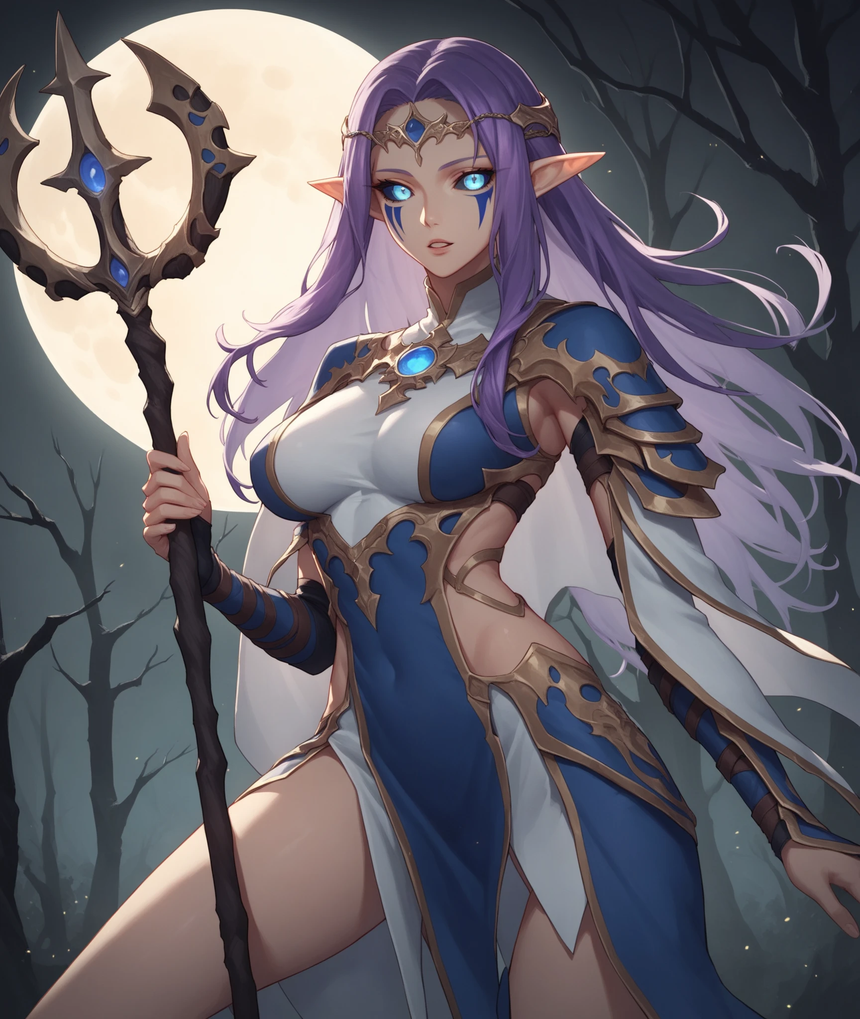 Ariana Grande as a dark elf from Wow