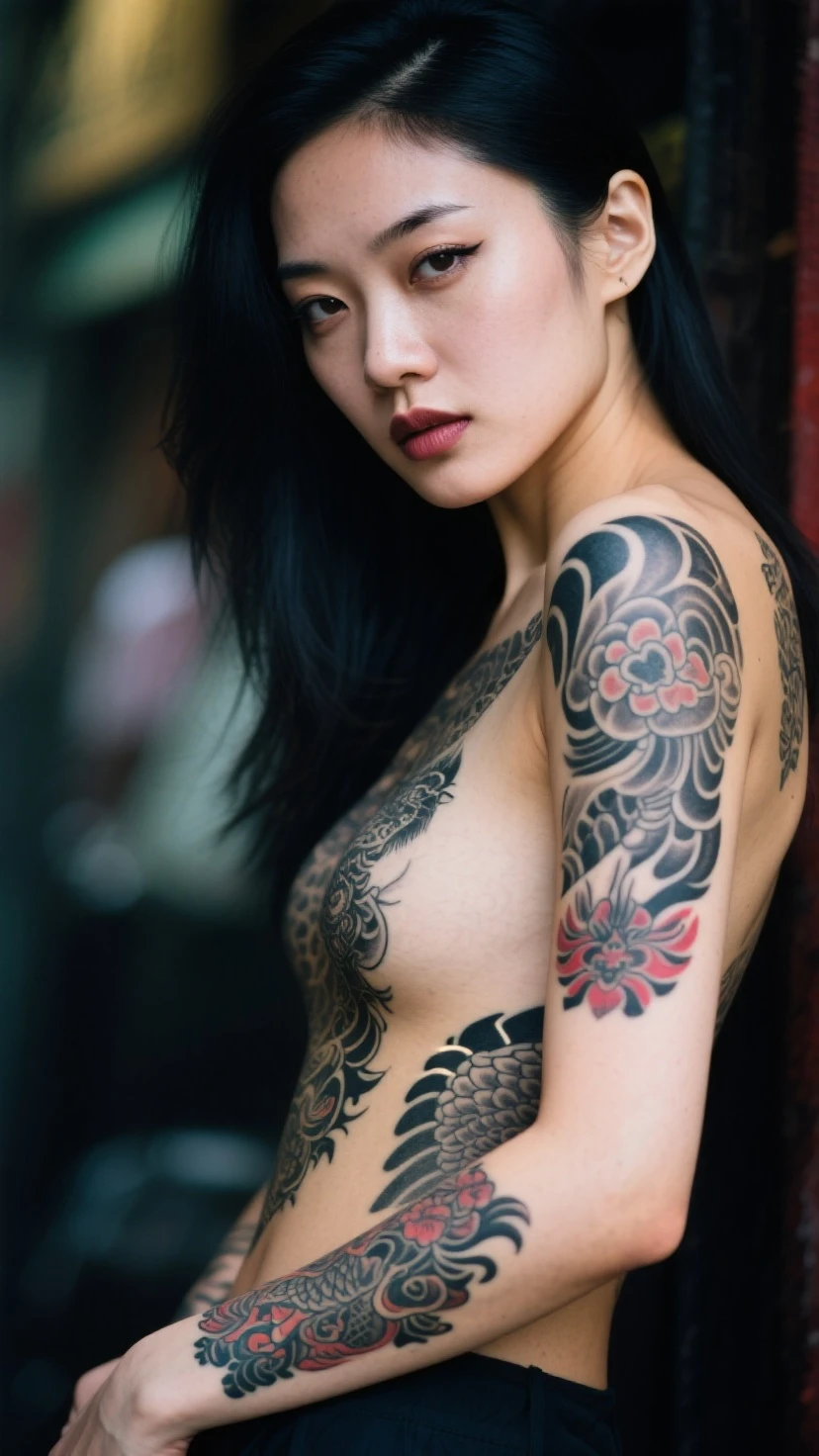 1000 Japanese women tattooed all over
