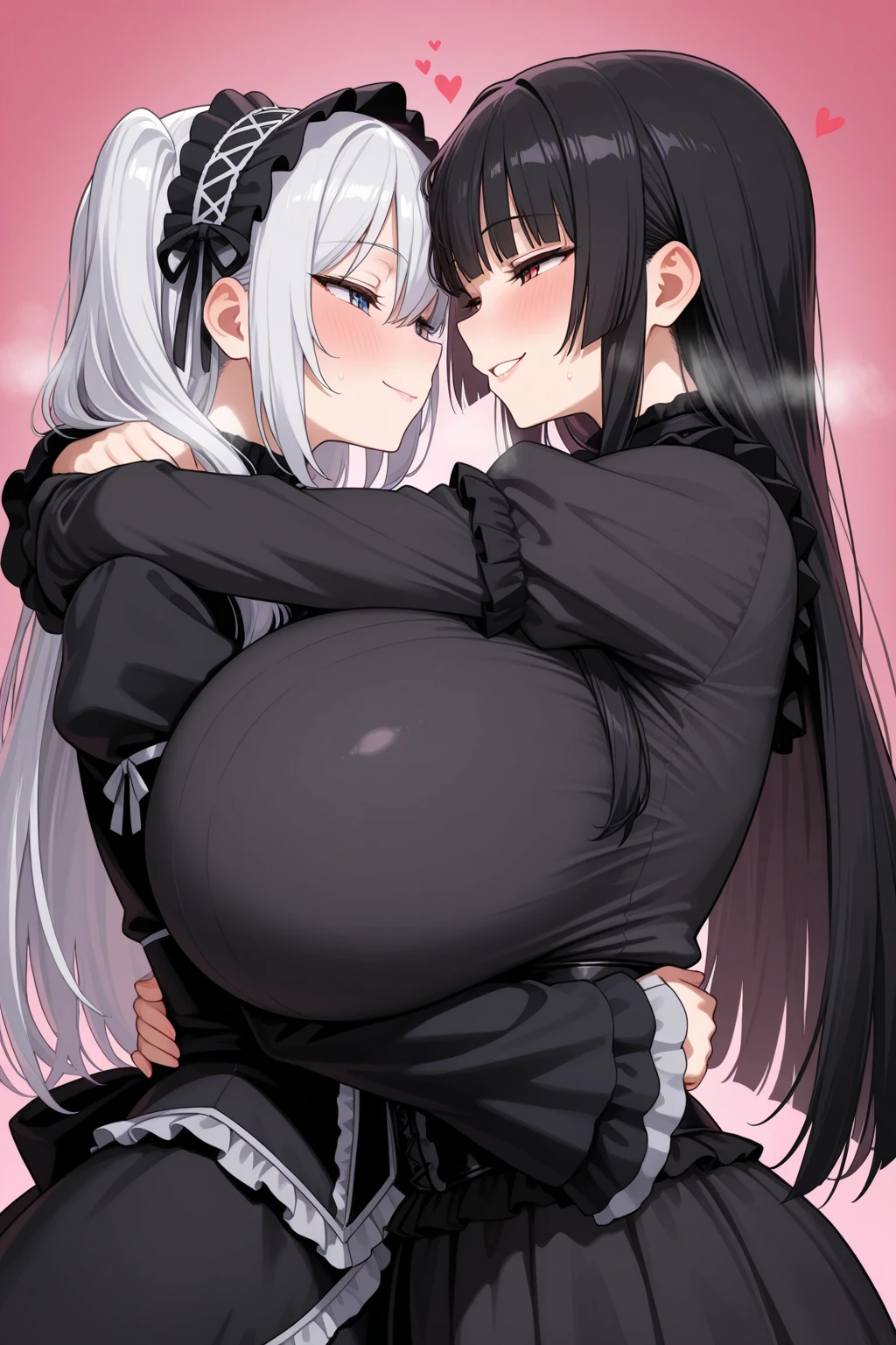 4K,Highest quality,masterpiece,1 person,woman,Married Woman,Gray Hair,Closed Eyes,Calm expression,smile,blush,Voluptuous body,Flesh,Huge breasts,Huge Ass,White school swimsuit,Gravure pose