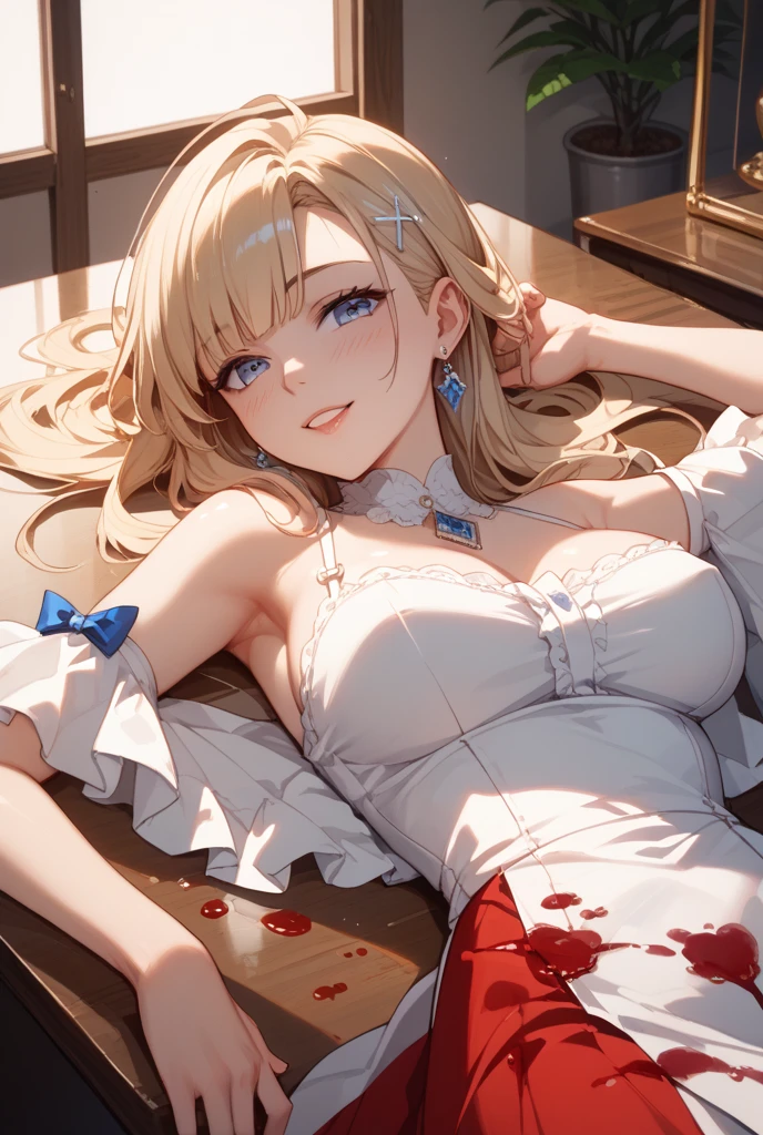 NSFW,Faltria,Long dress,Tight Dress,See-through,Embarrassed,blush,confused,(Perfect hands),(Perfect Anatomy),(masterpiece),(highest quality),Luxury Room,chandelier,party,Man,Being molested,My breasts are being massaged