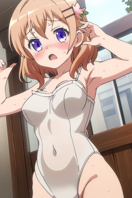 Aoki Clair,brown eyes, freckles, (((realistic white lace panties,white lace bra ))),cowboy shot, all fours,crawling , inside the classroom,  looking at the viewer, dark atmosphere ,
break masterpiece ,8k unity wallpaper,anime key visual,highest quality, High resolution, unity 8k wallpaper, (shape:0.8),anime coloring,highly detailed face, detailed eyes,growing eyes,fine skin,white skin,dense skin,detailed hair,highly detailed legs,perfect lighting, Detailed CG, (perfect hands, perfect anatomy),High resolution,(Detailed wear ),slender limbs, delicate curves, dainty hands,figure:0.8,
