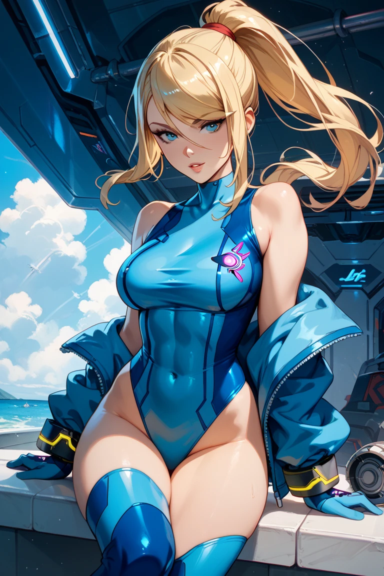 masterpiece, best quality, ((1girl)), <lora:sakimichan:0.9> sakimichan, blonde hair, makeup, upper body, facing away, looking away, parted lips, mountain, open mouth, light smile, sitting,