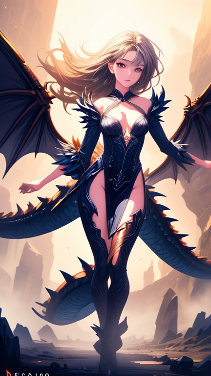 absurdres, best quality, 1girl, solo, looking at viewer, eye focus, <lyco:GoodHands-beta2:1.0>, <lora:dragon_sorceress_zyra:0.8>, dragon sorceress zyra, dragon girl, dragon horns, tail, wings