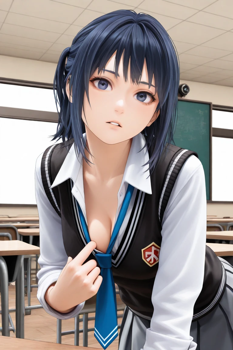 Highest quality,masterpiece,Black Hair,17 years old,pubic hair,I'll be a nude model for boys my age,Art Department,Art room,Nude drawing,Gal