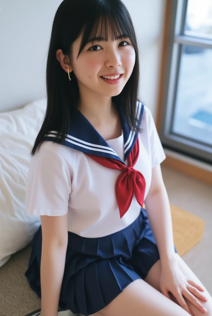 hight resolution、high-level image quality、in 8K、Real live-action、生a picturegraphy、top-quality、masterpiece、超hight resolution、生a picture、ren、Beautiful fece、masutepiece、((Obscene content))、For adults、charm of 、absurderes、((((Japan elementary school students))))、Japan Girl、((8years old))、((with round face))、((Tanuki face))、((Cute little face))、(((((Shy laughter)))))、de pele branca、((chubby figure))、Juvenile physique、Smaller chest、kne、 thighs thighs thighs thighs、独奏、fullllbody、Very nice、(((a sailor suit)))、 ((Pubic area))、(Mansuji)、((White panty))、Are sleeping、(Photorealsitic:1.37)、Photon mapping、Realistic、Radio City、Physically Based Rendering、depth of field rally background、a picture、(((a junior idol in Japan)))、Sparkling eyes、shiny lip、too bright natural light、The Bright Sun、Too bright sunlight、(((((8years old)))))、(((Pubic area)))、(Mansuji)、Open your legs、Open your crotch、Only one person,short-cutの髪型、short-cut、(A room in a western-style hotel)、Alone (a sailor suit,knee high socks, lying on one's side on bed)、Show off、((on the beds)),shairband、head band、(((poneyTail))),((Alice Band))