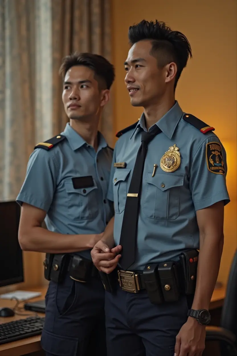 A small and crowded police force、Detective shooting camera、Japanese police on-site inspection site、Interior of a newly built Japanese house、family suicide、After cleaning up the three bodies、There is a human-shaped landmark where the corpse was..、police officers、criminal、criminal、Forensic Clark、