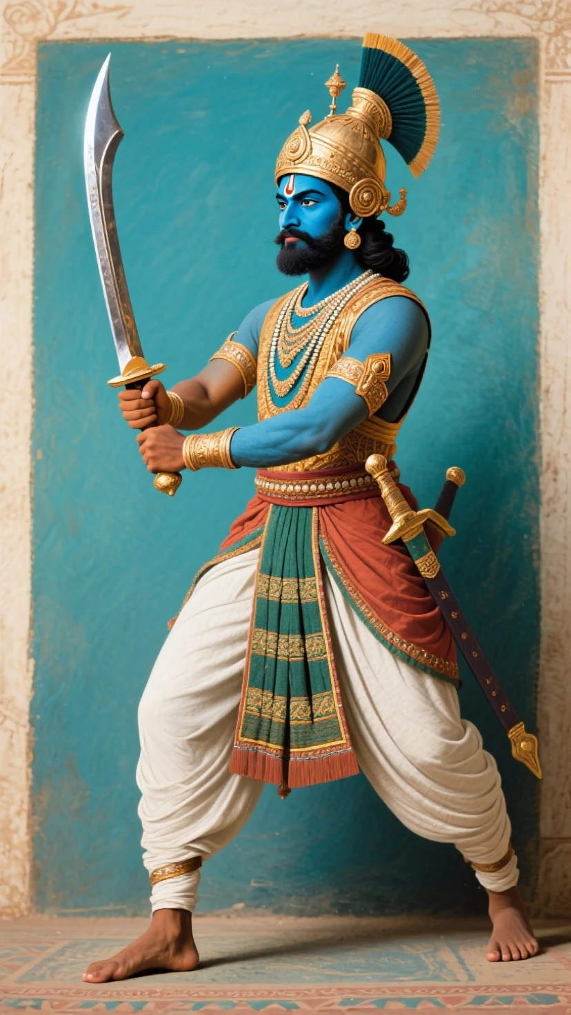 a close up of a statue of a man with a turban, ashoka tano, inspired by Ram Chandra Shukla, indian warrior, inspired by Sardar Sobha Singh, indian, inspired by Kailash Chandra Meher, picture of an adult male warrior, mogul khan, attractive male deity, asuras giant yaksha statues, persian warrior, leaked image, cyborg hindu godbody