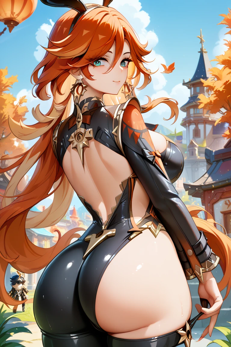 (((masterpiece+best quality+high resolution+ultra-detailed))), 1girl com clima-tato, Nami, longos cabelos laranja sedosos, nariz alto, olhos afiados, noble and inviolable temperament, (([feminino]: 1.2 + [beleza]: 1.2 + cabelo longo laranja: 1.2)), (vestindo a mulher-aranha_Cosplay_traje:1.1), in front of a sky, 
good hand,4k, alta resolução, master part, best quality, Head:1.3,((Fotografia Hasselblad)), pele finamente detalhada, foco nítido, (Cinematic lighting), Noite, soft lighting, Dynamic angle, [:(Rosto detalhado:1.2):0.2], medium breasts, Outside, whole body view, Standing, provocative position, seios grandes.