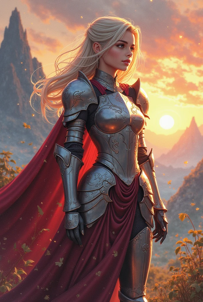 (masterpiece, photorealistic:1.4, extremely intricate:1.3), (photon mapping, radiosity, physically based rendering, ultra resolution, hyper-realistic, photorealistic:1.4, hyper-realistic, 8K), World of Warcraft (((blonde buxom human))) red rogue