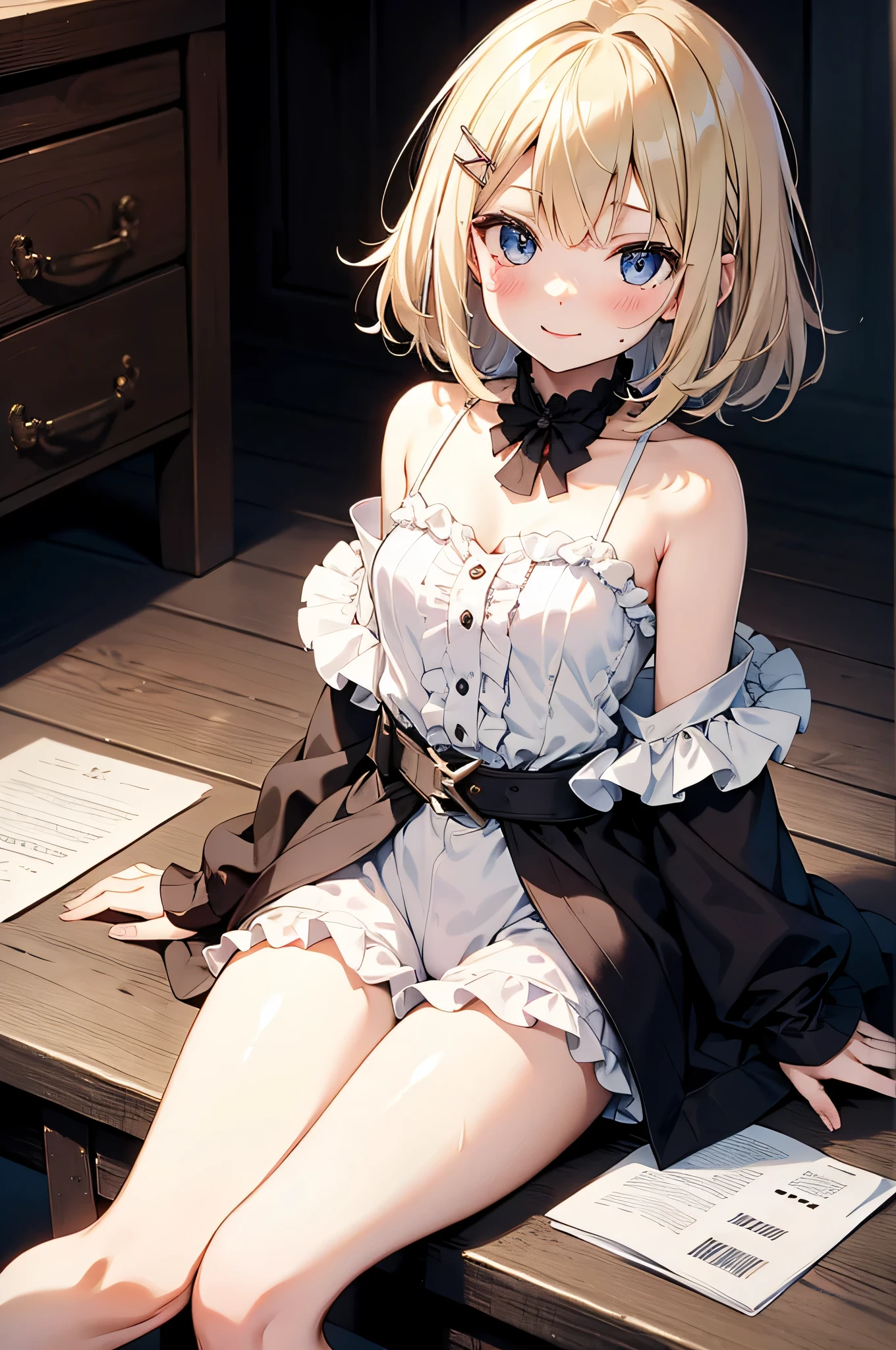woman masturbating、Bare crotch、Super detailed、Particles of light:0.5、Beautiful Eyes、Natural Texture、Reisalin "Ryza" Stout (Lizalynn Stout) - Atelier Ryza: Ever Darkness & the Secret Hideout The Animation (Ryza no Atelier: Tokoyami no Joou to Himitsu no Kakurega) (Atelier Ryza ~The Queen of Darkness and her Secret Hideout~) - COMMISSION、、Off the shoulder、sexual temptation、Village Girl&#39;s Clothes
