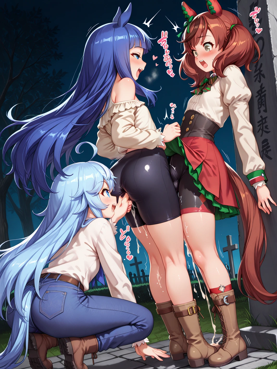 haruno sakura, hyuuga hinata , 2boys, 2girls, cum, fat man, group sex, hetero, multiple boys, orgy, pussy juice, saliva, sex, vaginal, blush, dark-skinned male, dark, long hair, short hair, rape, violated,clothing,hard sex, spasm, dark forest,night, Camp, Bonfire,comic,drunk, drinking beer,hight quality, best quality, masterpiece, intricate details, high resolution, extremely detailed face, Detailed background,(perfect hands, perfect anatomy),Moans of pleasure,