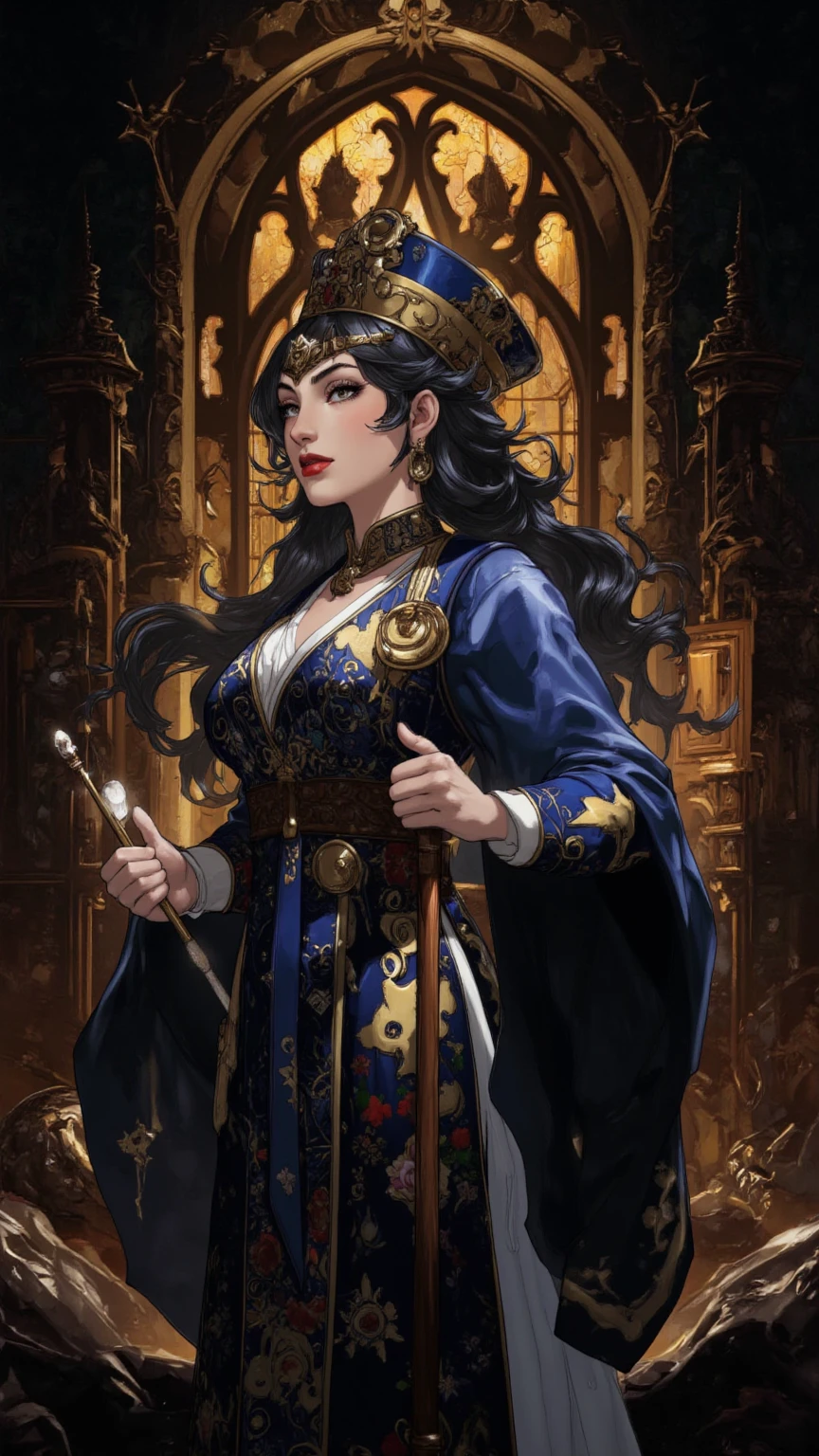 ((Highest quality)), masterpiece, ((detailed)),conversion,Standing posture,Full body image,anime,Boa Hancock,Masculinization,Transsexual,Women&#39;s undergarments,futanari,erection,(Huge penis),(ejaculation:1.7),Ahegao
