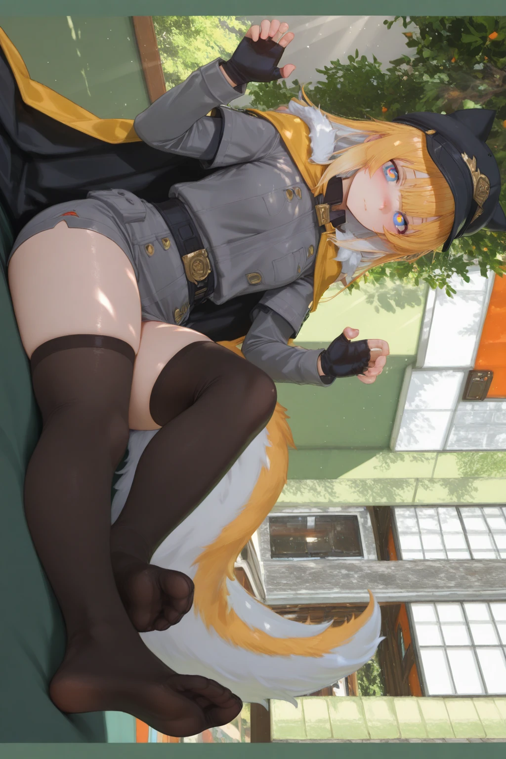 (Highest quality, 8k, masterpiece :1.3),2b,nier:Automata, One woman,,Gray Hair,nsfw,Blindfold,Voluptuous body,Being held in a bear hug by a man,Sex with an invisible man,M-shaped legs,