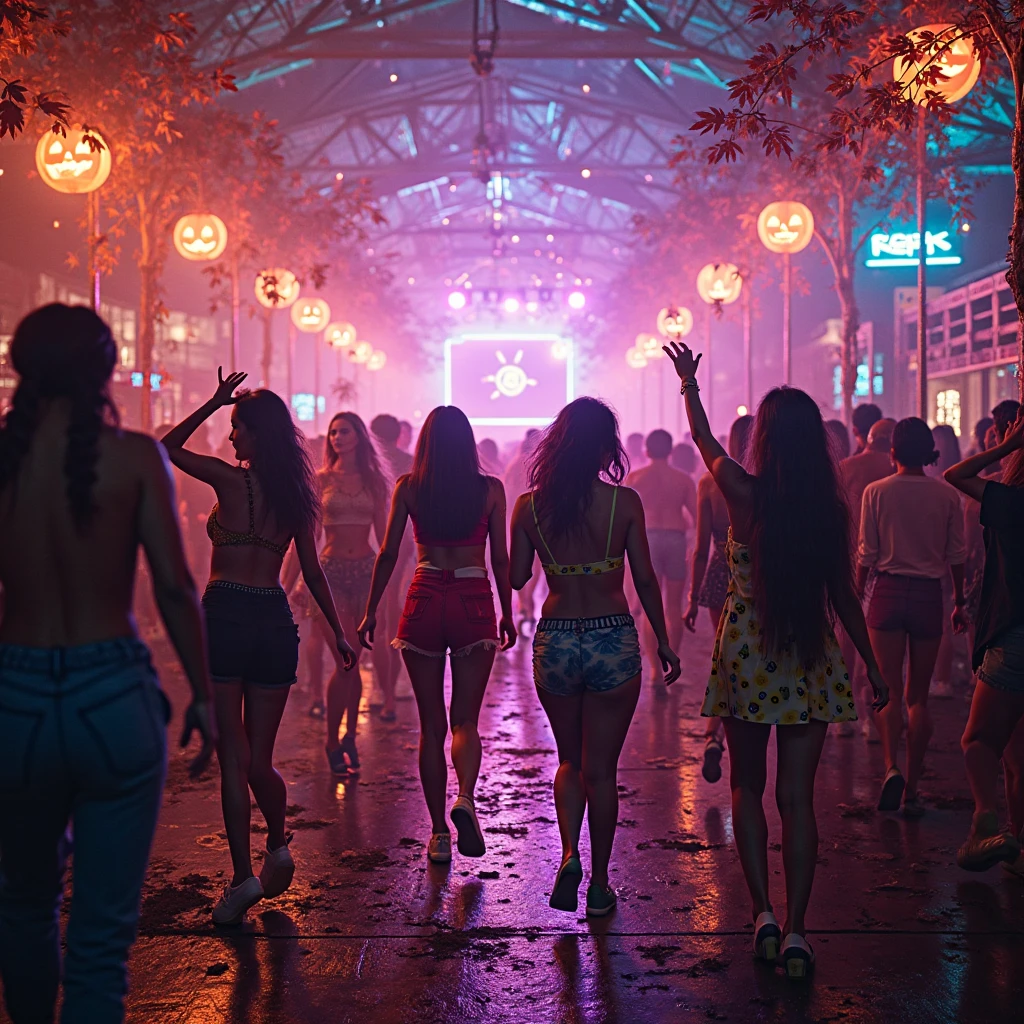 fiesta, demons, witches, alcohol, cigarettes, Costumes