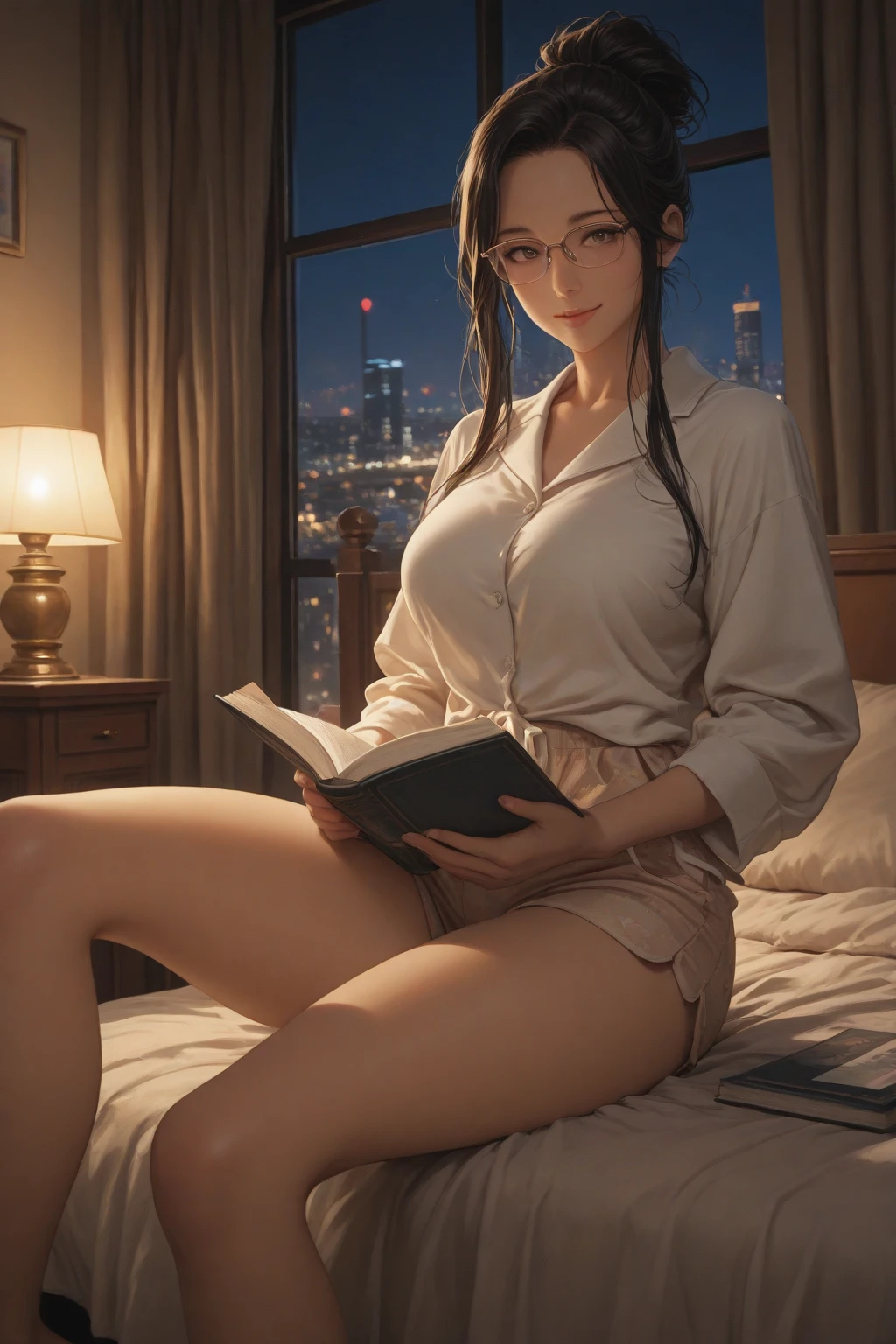 NSFW:2.0,masterpiece, 最high quality, high quality, High resolution, high quality texture, high quality shadows, High resolution, Beautiful details, Detailed CG, Detailed Texture, Realistic representation of face, Realistic, colorful, delicate, Cinematic Light, Side light, Lens flare, Ray Tracing, sharp concentrated, (1 Girl,concentrated:1.3), ( Intricate details, compensate, PureErosFaceV1:0.5), (細部まで美しいdelicateな顔, 緻密で美しいdelicateな瞳, Perfect Facial Proportions, Dense skin, Optimal ratio of four fingers to one thumb, Arms under chest, medium breasts, Wide Hips, Smooth upper abdomen, Tilt,in Japan ,middle hair ,wavy hair , Without hands, 30 years old,Brown eyes,Glasses,night,Hot spring inn,futon,tatami,Yukata,adultery,house wife, orgasm face,curvy,supright straddle, bich, sweat,missionary, 1boy, penis, lying, vaginal, pov, spread legs, sex, nsfw