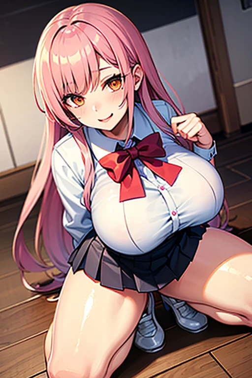 masterpiece,Highest quality,High resolution,Very detailed,One Girl,Long Hair,Side Lock,bangs,制服風のbody paint,body paint、学生服のようなbody paint、indoor,classroom,smile,(study:1.2),Corner masturbation、Split-toe knee socks、Pervert woman,Chair,Spread your legs座る,Spread your legs,、Soaked costume、Detailed costume、Fellatio gestures、Obscene gestures、Cheeky pose、Sweaty、Wet、blush、Wet、Transparent nipples、Woman in costume play、body paint