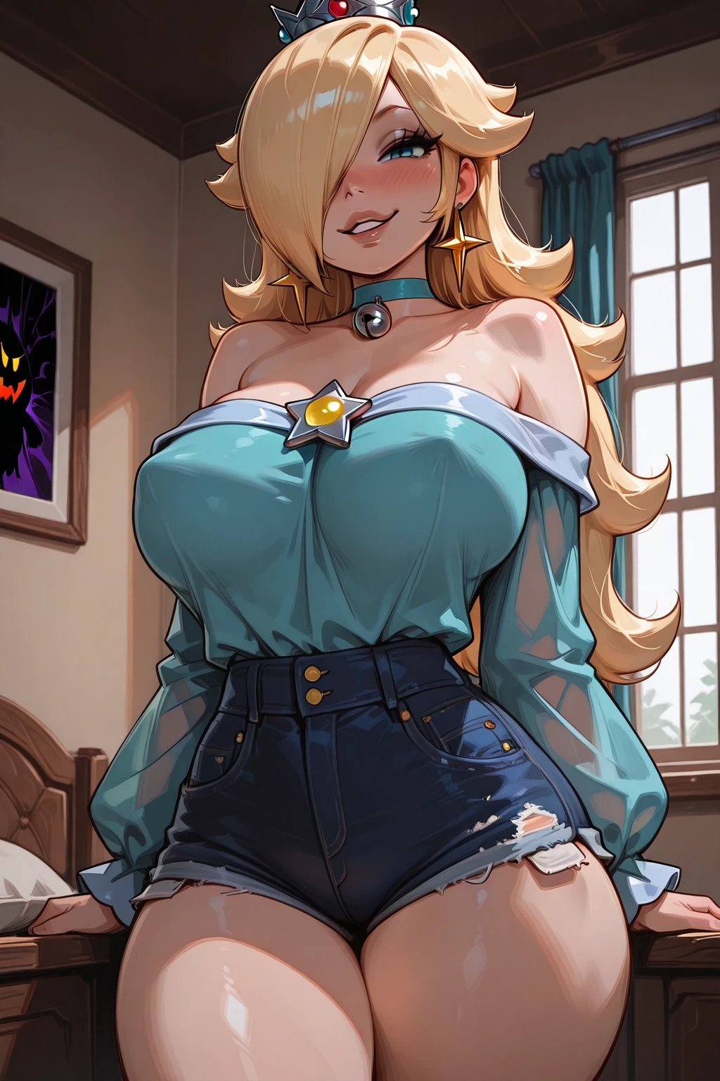 ((high detailed, best quality, 4k, masterpiece, hd:1.3)), ((best quality)), (((HD))), (((8k))), (ultraDH), (ultra HD), Princess Daisy, blue eyes, BREAK blue eyes, seductive, attractive, smooth anime cg art, 36C breasts, long legs, vivid colors, detailed digital art, slim body, perfect skin, dark blonde hair, long hair, blonde hair, blonde hair, BREAK crown, cleavage, 36C cleavage, looking at viewer, BREAK looking at viewer, extremely detailed face, red santa suit, red santa claus suit, santa claus suit, earrings, gem, dark black makeup lips, dark gothic eyeshadows, dark eyeshadows, black eyeshadows, black sexy lips, black lips, (dark:1.2), dark lips, very dark lips, (perfect hands, perfect anatomy), black makeup, black medium lips, black thick lips, detailed fingers, five fingers per hand, 5 fingers, (1 girl), detailed lips, detailed black lips, black painted lips, gothic painted lips, BREAK night, night sky, (breast focus), (arms outstreched:1.2), (from above:1.1), (breasts out:1.3), (off shoulder:1.1), (white horns), (((lingerie))), inside a lava castle, she inside a sea of lava, she bathing in lava, full body, perfect long legs, perfect foots, legs and foots into the lava, (((gigantic breasts)))