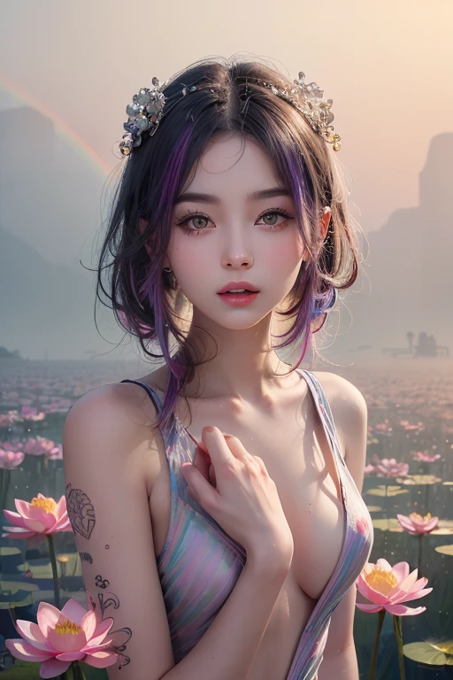 (Browsing Caution:1,4),Mix 4, (8k, RAWphotograph, Highest quality, Tabletop: 1.45), (Realistic, Realistic: 1.37),illumination, night, プロのillumination, photographn mapping, Radio City, Physically Based Rendering, Gradient Brunette, 高品質のphotograph, High resolution, 1080P, (Detailed facial depiction), (Detailed description of the hand), (Delicate CG), Extreme light and shadow, Rich details, (Detailed facial features), (Highest quality), Look in front of you, Highly detailed face, Highly detailed lips,  超High resolution, (truth: 1.4), photograph, 1 Girl, [(sad)],  , Thin limbs, movie, Cool pose, I Cup, Highest qualityな完璧なボディ, photographのような, (1 Girl: 1.3), Perfect balance, (Huge, Perfect breasts, Areola),(Realistic, Realistic:1.37),One Girl, Cowboy Shot,Professional Lighting, Photon Mapping, Radio City, RAWphotograph、(Realistic:1.4)、Octane Rendering、Complex 3D rendering with ultra-detail, Studio Soft Light, Rim Light, Crisp details, Super detailed, Realistic skin texture, detailed aspects, Beautiful details in the eyes, Highly detailed CG Unity 16k wallpaper, Compensate, (Detailed Background:1.2),Highest quality, 超High resolution, Tabletop, One Girl, One Girl,alone, Upper Body,Show Viewer, White Background, Multicolored Hair, Compensate , Lips parted, Black Lips, eyeliner, Gothic, Goth Girl,((Light on the face:1.2)),((movie照明:1.2)),(Photorealism:1.4),((30 piercings in left ear)),((necklace)),((A woman who is always smiling)),((nightのプールサイド:1.4)),((Facial lighting:1.1)),((Upper Body:1.2)),((Delicately draw the face:1.2)),((Multicolor hair color:1.3)),((short pixie cut:1.4)),(((Completely naked))),(((nsfw))),((Small breasts:1.4))