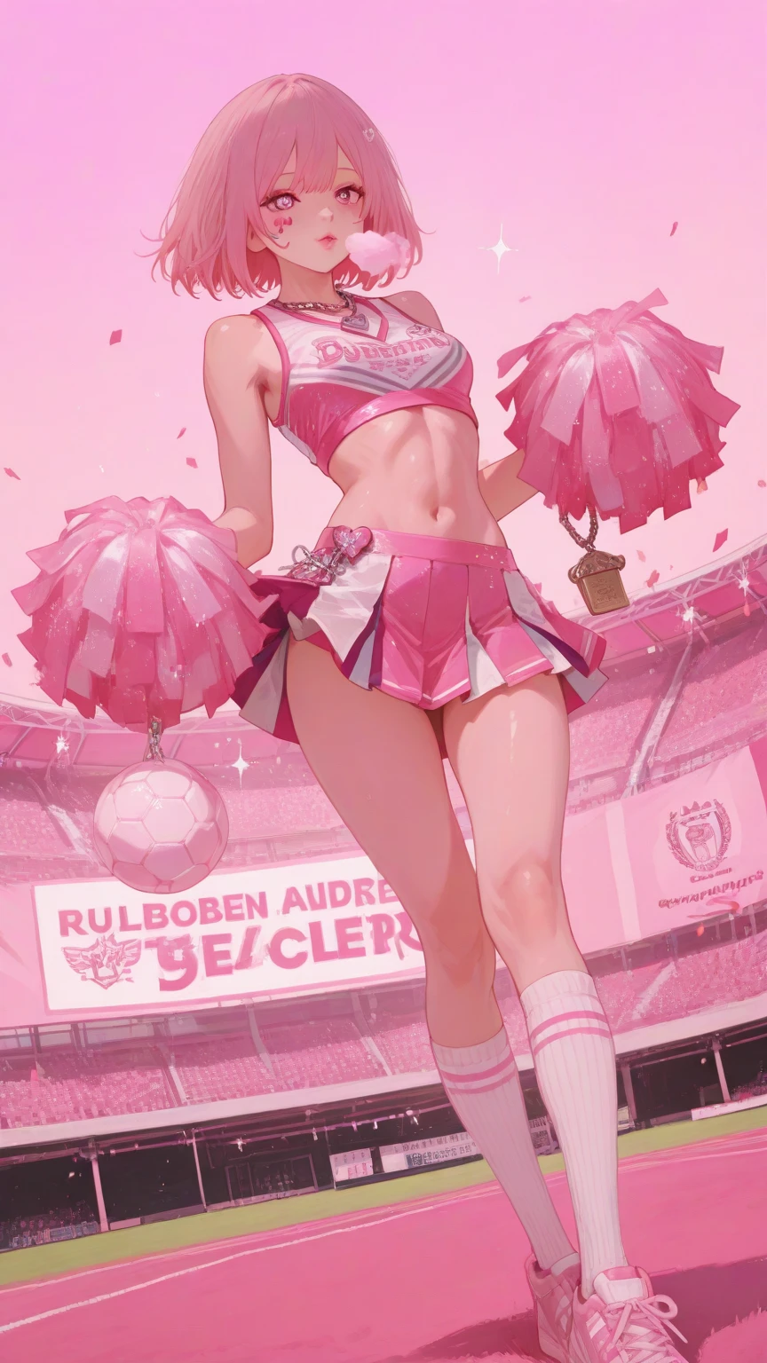 Anime girl in a white top and pink shorts running among a pile of papers, artwork in the style of Gu Weiss, Pink Girl, Gu Weiss on artstation pixiv, Gu Weiss, Gu Weiss on pixiv artstation, Sakura Haruno, Pixiv competition winner, Gu Weiss masterpiece, Sakura Haruno, epic digital art illustration